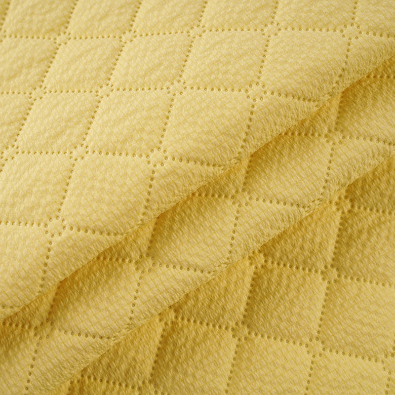 BH-12# Bubble Grid 120G -merkinnän silkkipuuvillapolyesterin viskoosi kangas
